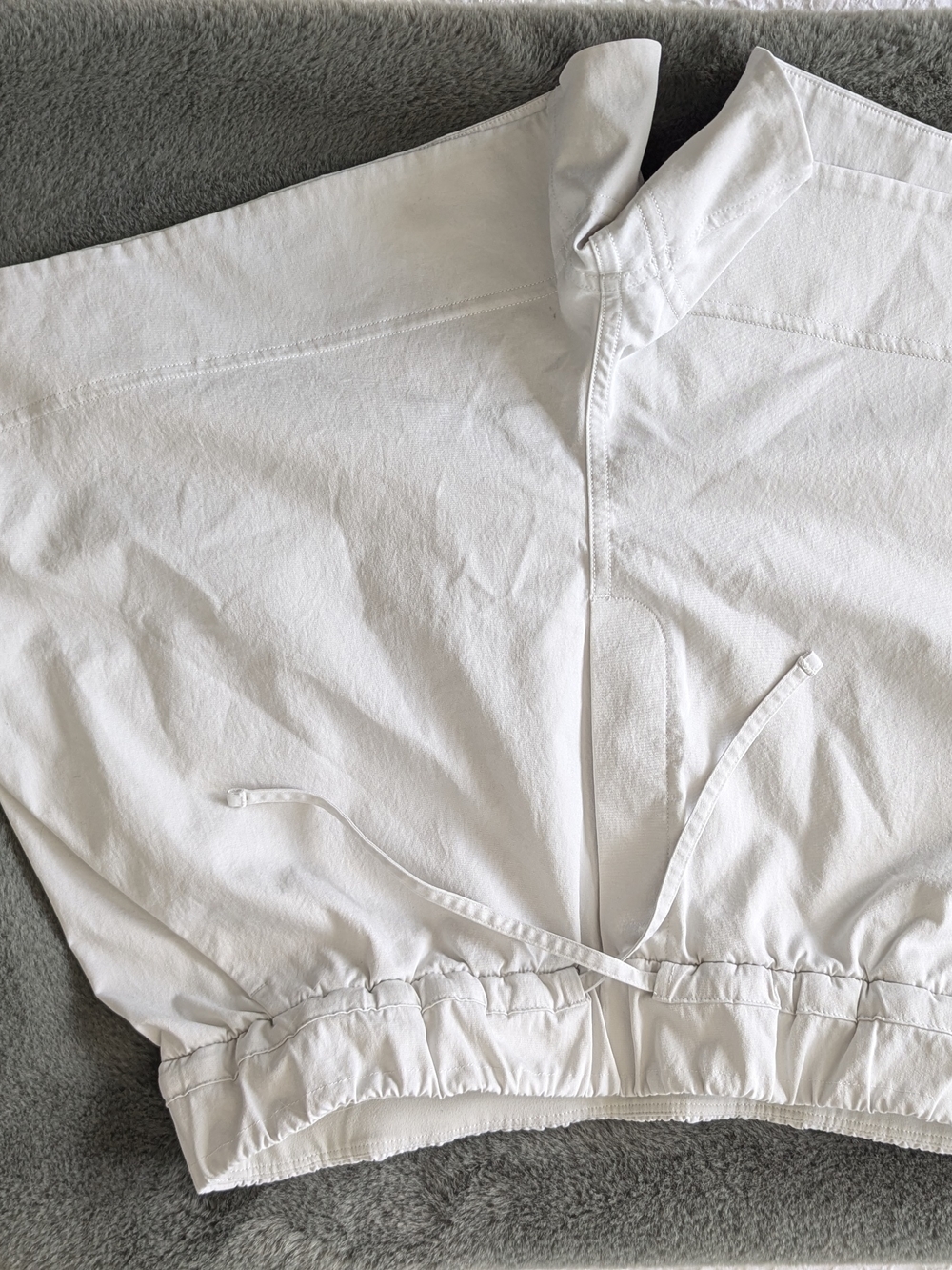 LULULEMON Cream Ribbed Crop Tank and Drawstring Short Set - Picture 3 of 5